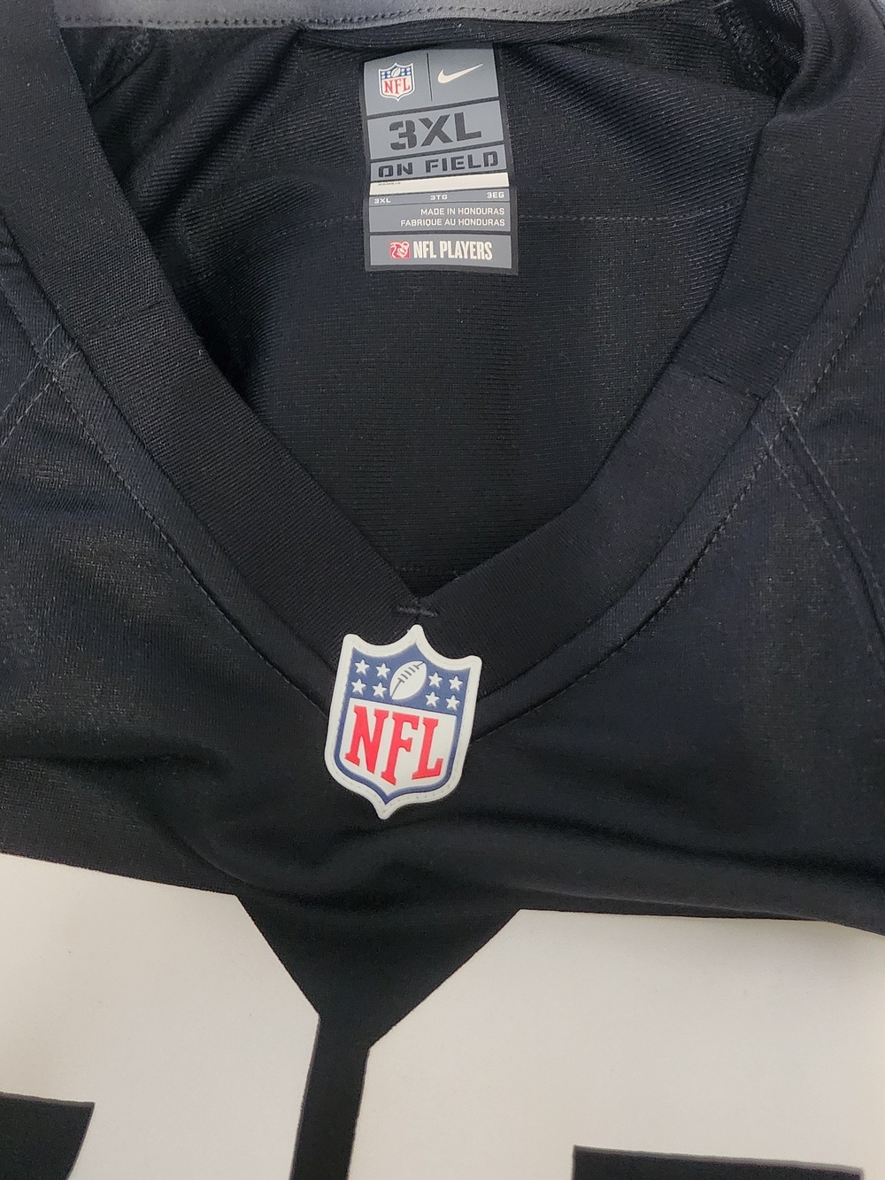 NFL Black 3XL Nike Jersey with White and Red Logos Sz 3XL - Picture 3 of 5